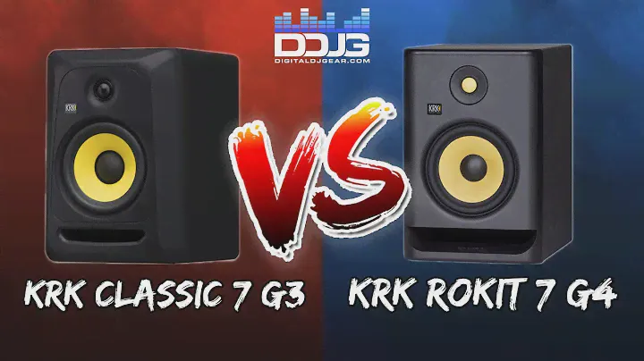 KRK CLASSIC 7 G3 VS KRK ROKIT 7 G4 Z Reviews Set Up and Demo KRK 7 Series