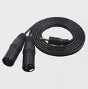 🛍 5ft 18 "(3,5 мм) к двойному XLR штекерному кабелю для KRK Rokit 5 G2s, hs50m