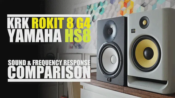 KRK Rokit 8 G4 RP8G4  vs  Yamaha HS8  ||  Sound & Frequency Response Comparison
