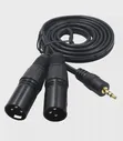 🛍 5ft 18 "(3,5 мм) к двойному XLR штекерному кабелю для KRK Rokit 5 G2s, hs50m
