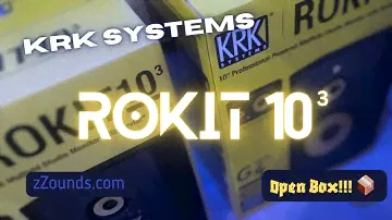 KRK Rokit 10-3 G4 Monitors: UnBoxing ￼@KRKSYSTEMS @zZoundsMusic #krkmonitors