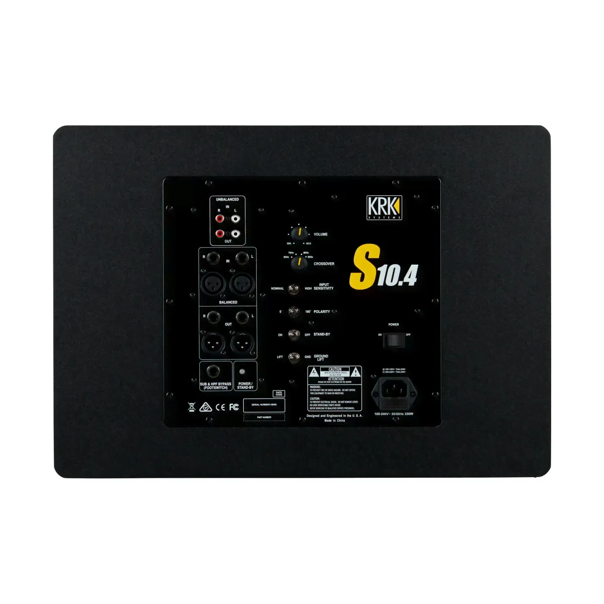 KRK S10.4 Студийный сабвуфер, 160 Вт., 10-2