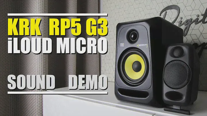 iLoud Micro Monitor vs KRK Rokit 5 RP5G3 (Classic 5)  ||  Sound Demo w/ Bass Test