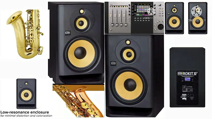 (2)KRK RP103G4 Rokit 10" Generation 4 3-Way Powered Studio Monitor # focusrite  #soundcard #breaking