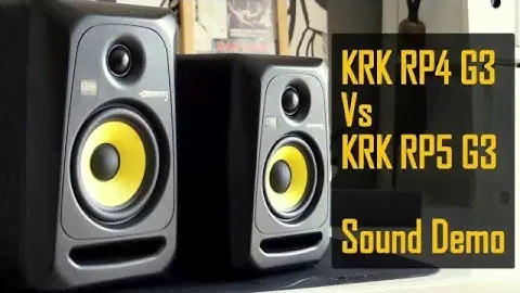 KRK Rokit RP4 G3 vs KRK Rokit RP5 G3 | Sound Demo