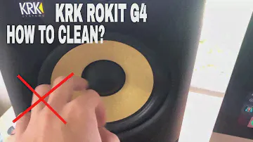✅  How To Clean KRK Rokit Studio Monitors 🔴
