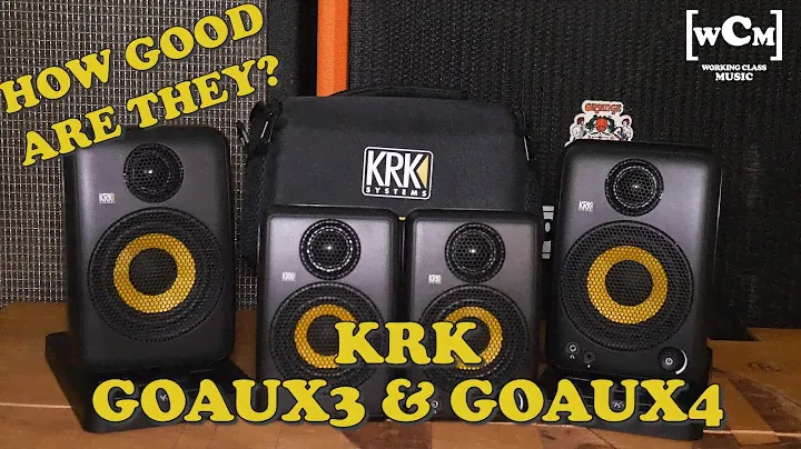 KRK GoAux3 AND GoAux4 Monitors (Unboxing/1st Impressions) | Working Class Music