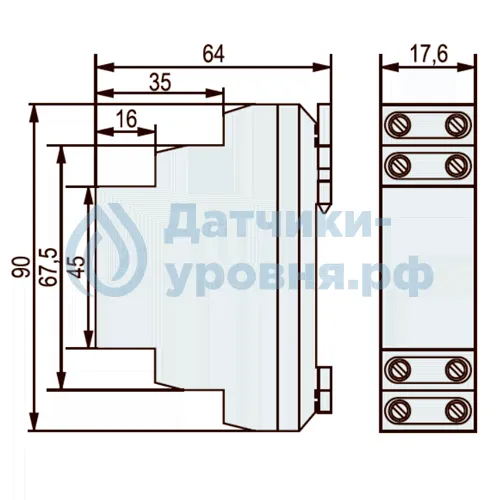 Кондуктометрический сигнализатор KRK-512-5 Nivelco-1