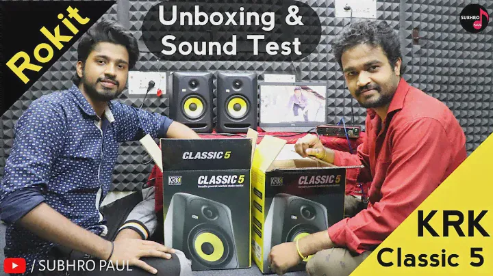 KRK Rokit Classic 5 G3 Review,Unboxing,Sound Test, Best Studio Monitor Speakers For Music Production