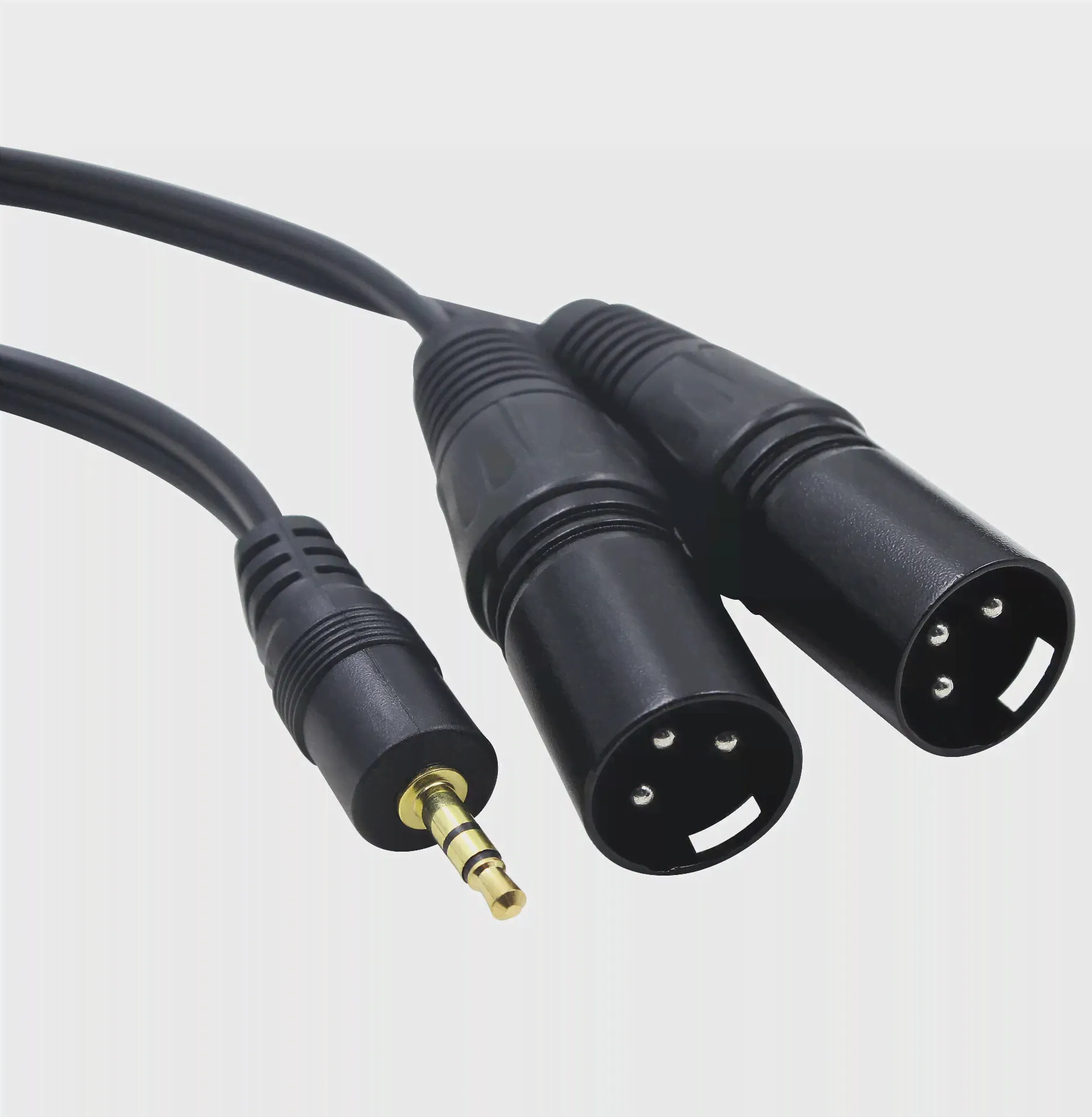 🛍 5ft 18 "(3,5 мм) к двойному XLR штекерному кабелю для KRK Rokit 5 G2s, hs50m