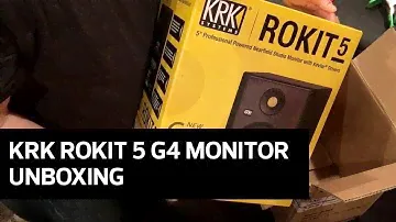 KRK ROKIT 5 G4 5" Powered Studio Monitor Unboxing